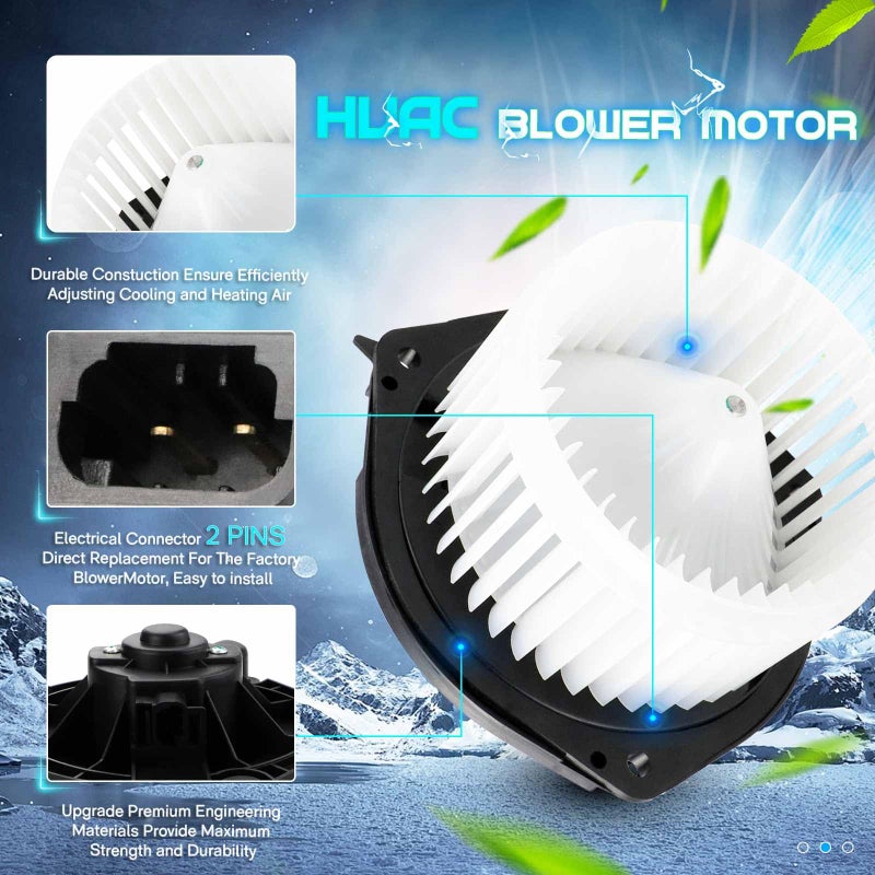 ILONPA HVAC Blower Motor Fan Fits for 2004-2013 Chevy Impala, 2004-2008 Pontiac Grand Prix, 2005-2009 Buick Lacrosse Allure, 2004-2007 Chevy Monte Carlo, 2005-2009 Buick Lacrosse Allure 700107 - Image 4